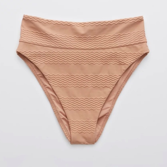 Aerie jacquard knot front scoop top and jacquard high cut cheeky bottoms. Sz Xs - Picture 13 of 14